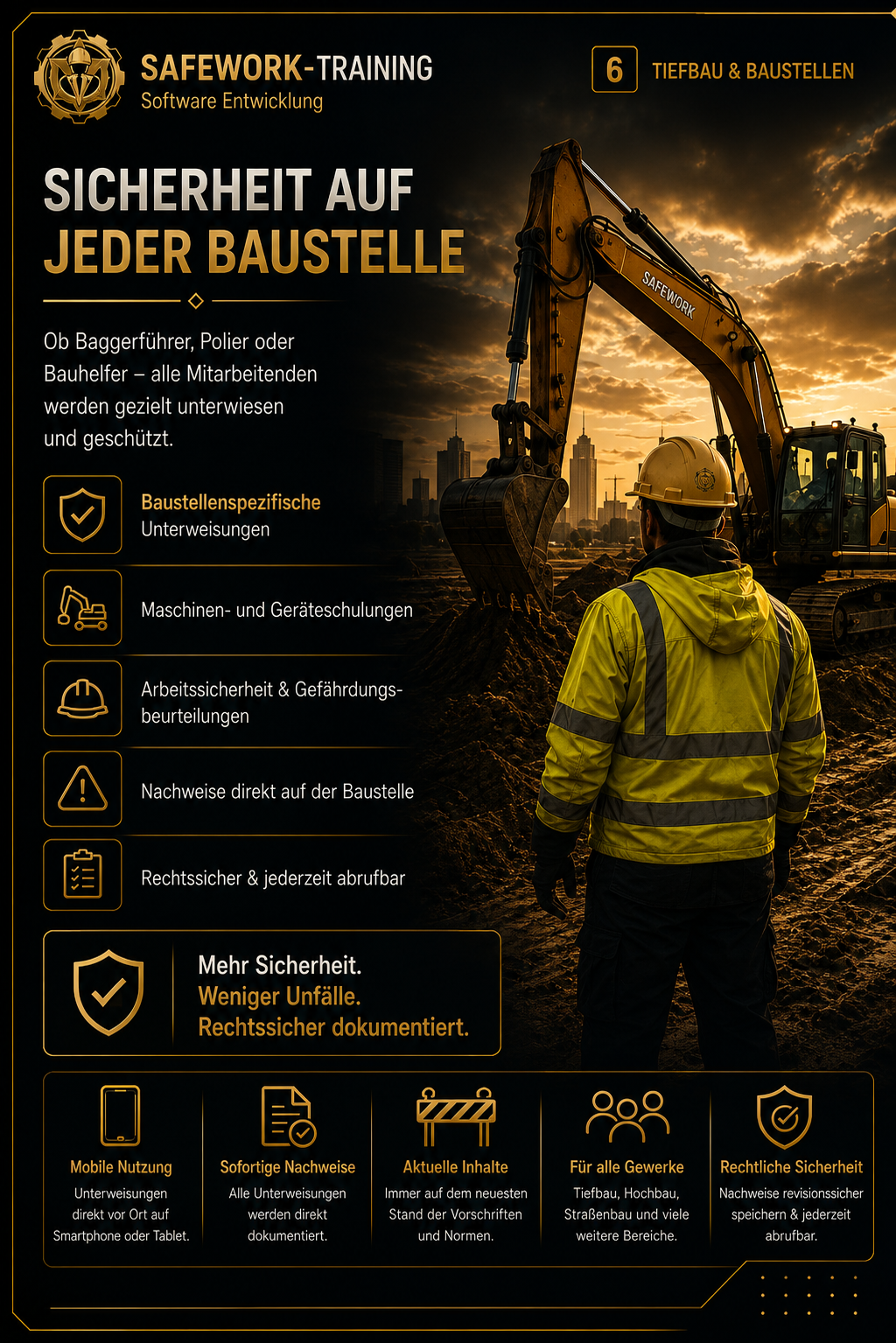 SAFEWORK Training – Sicherheit auf der Baustelle